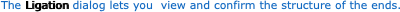 After clicking Ligate, the source
