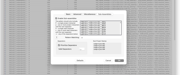 SubProjects 1